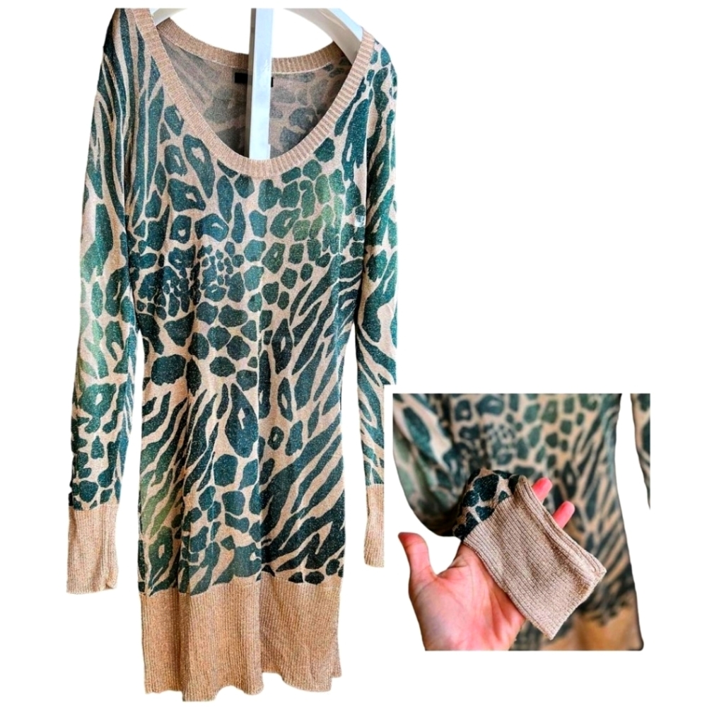 Express Green and Gold Tunic